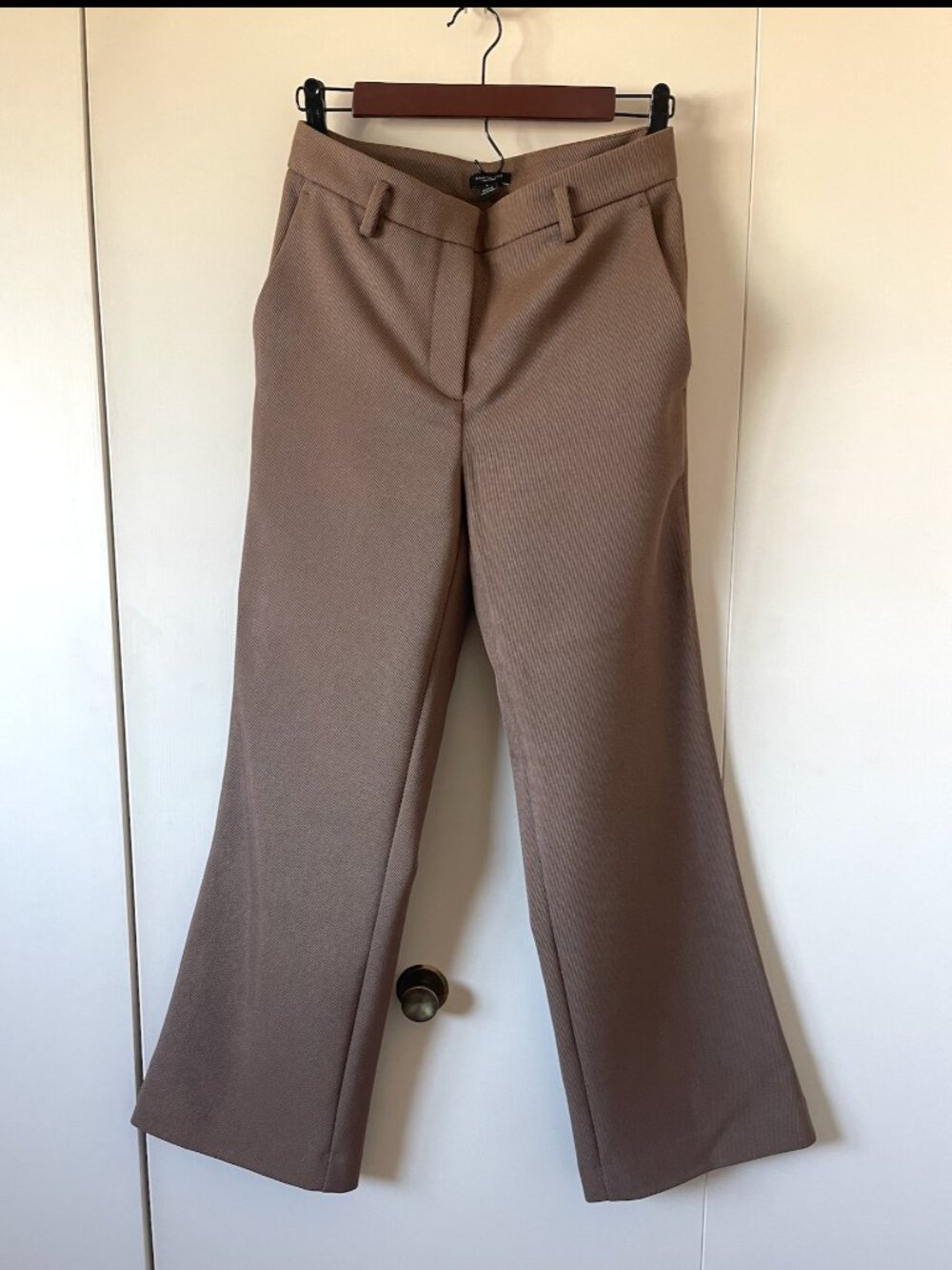Ann Taylor Wrinkle Free Camel Bootcut Wide Leg Pant // Sz 0 Fits like a US 2-4